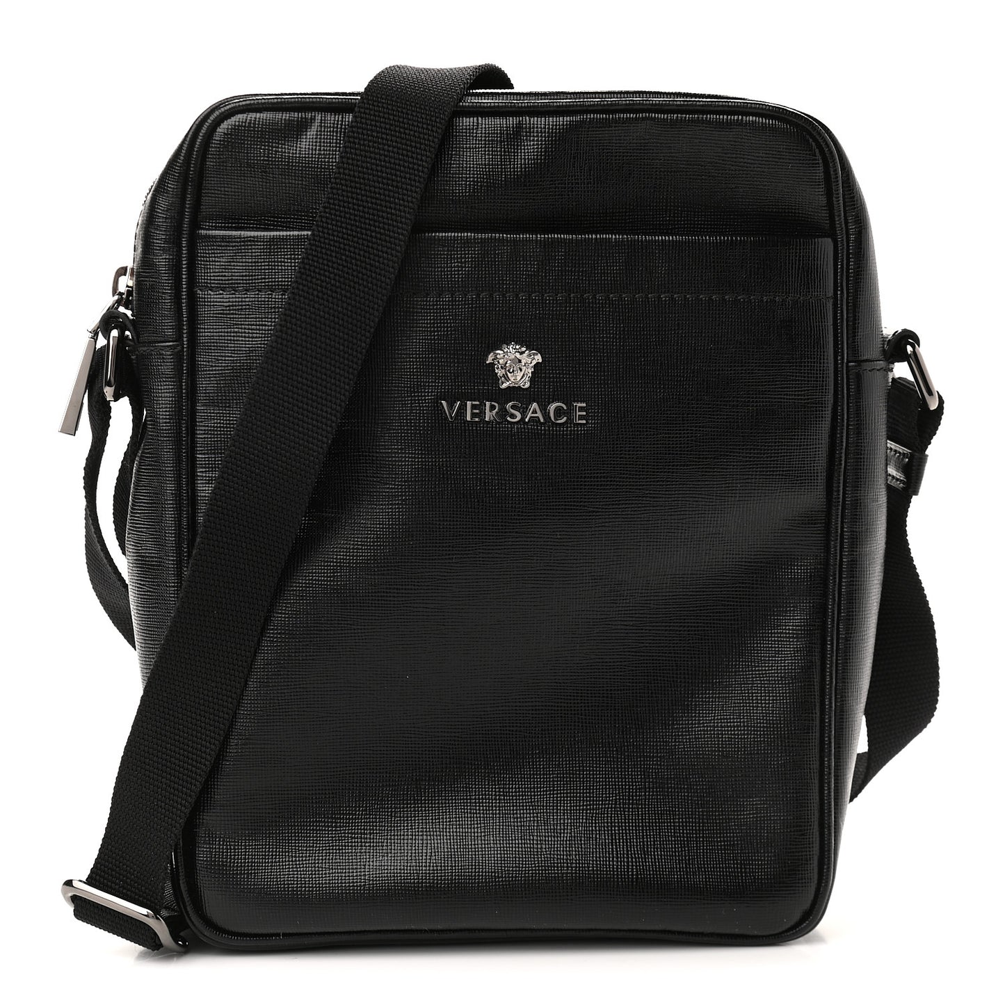 Calfskin Messenger Bag Black