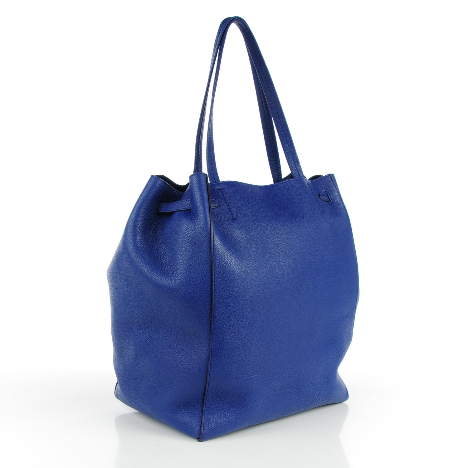 Celine Soft Grained Calfskin Medium Belt Cabas Phantom Indigo 3 of 7