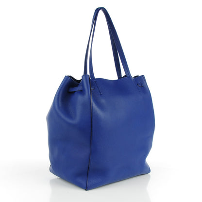 Celine Soft Grained Calfskin Medium Belt Cabas Phantom Indigo 3 of 7