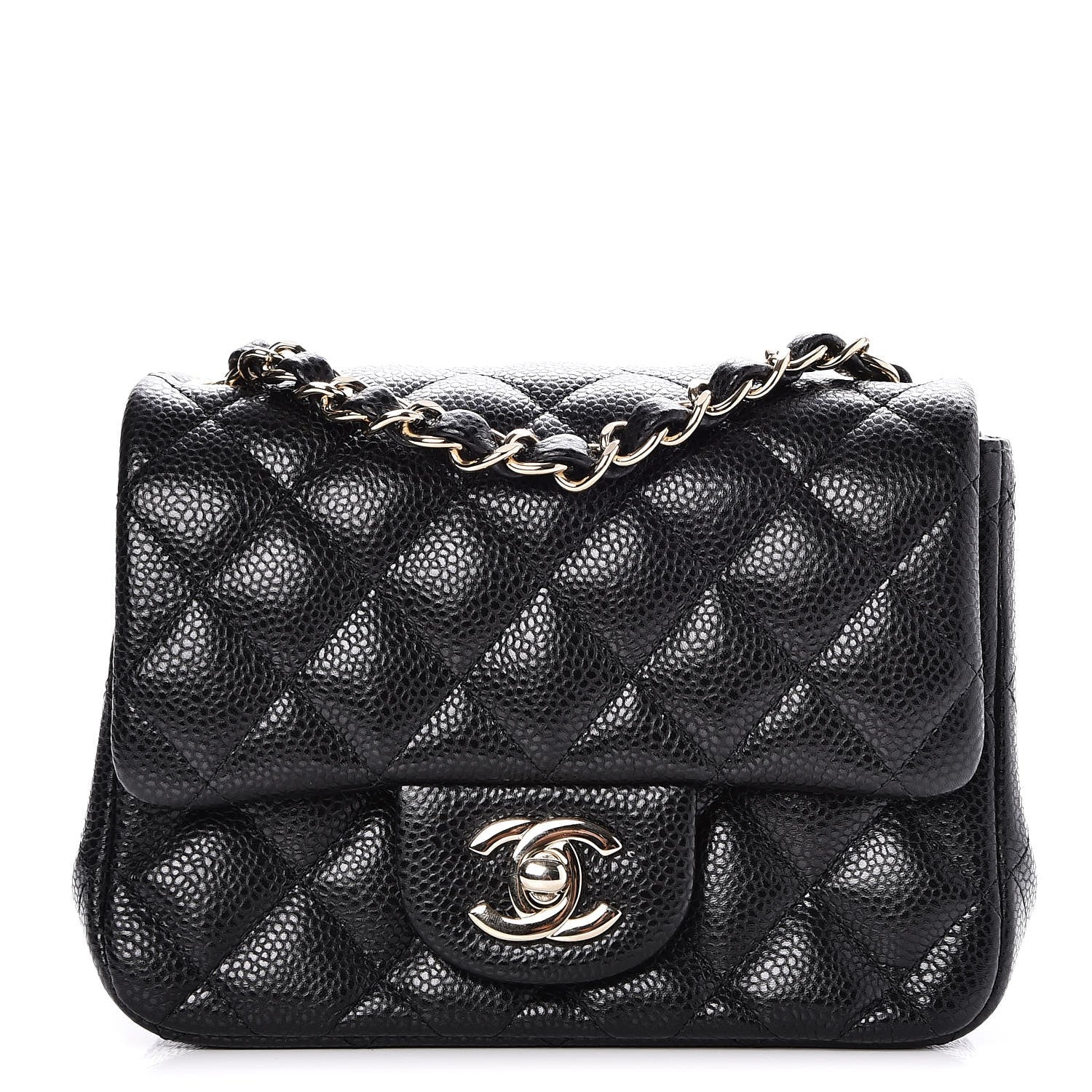 Chanel Caviar Quilted Mini Square Flap Black 1 of 8