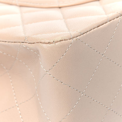 Chanel Lambskin Quilted Medium Double Flap Beige 16 of 22
