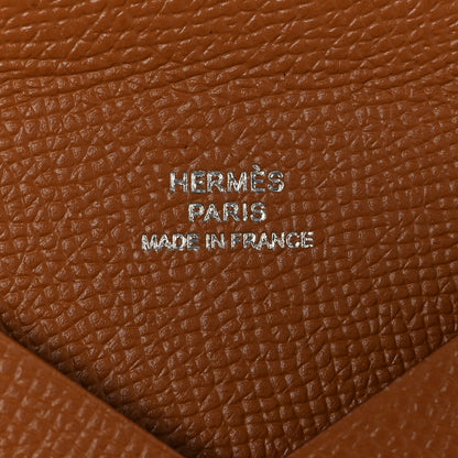 Hermes Epsom Calvi Card Case Gold 6 of 10