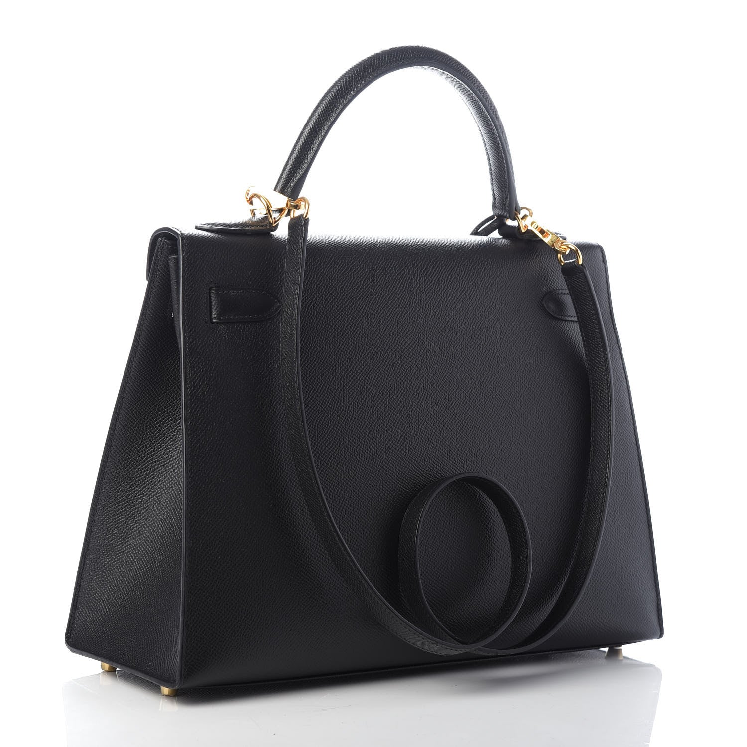 Hermes Epsom Kelly Sellier 32 Black 3 of 10