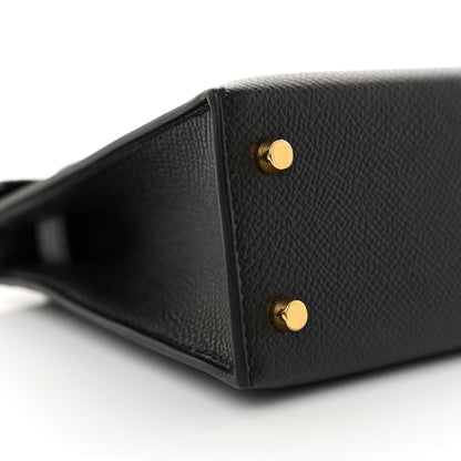 Hermes Epsom Mini Kelly Sellier 20 Black 9 of 13