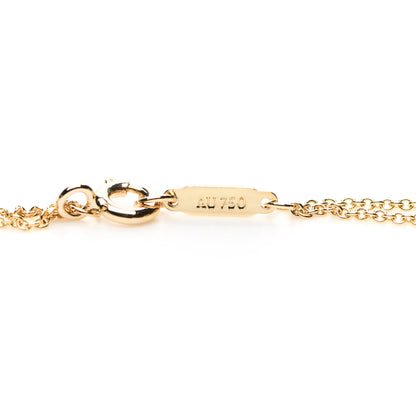 Tiffany 18K Yellow Gold Infinity Double Chain Pendant Necklace 4 of 6