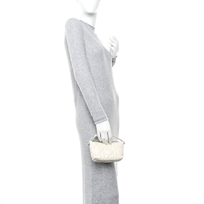 Christian Dior Calfskin Macrocannage Small Diortravel Nomad Pouch Ivory 2 of 10