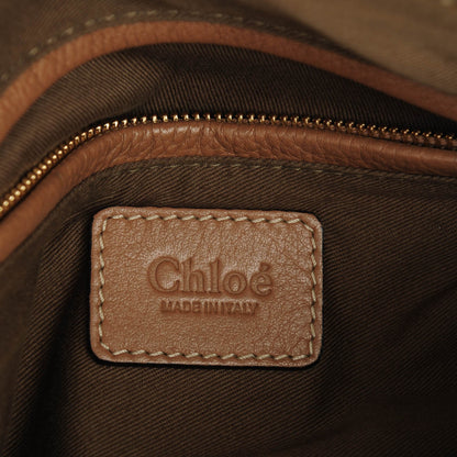 Chloe Calfskin Studded Medium Marcie Satchel Nut 6 of 7