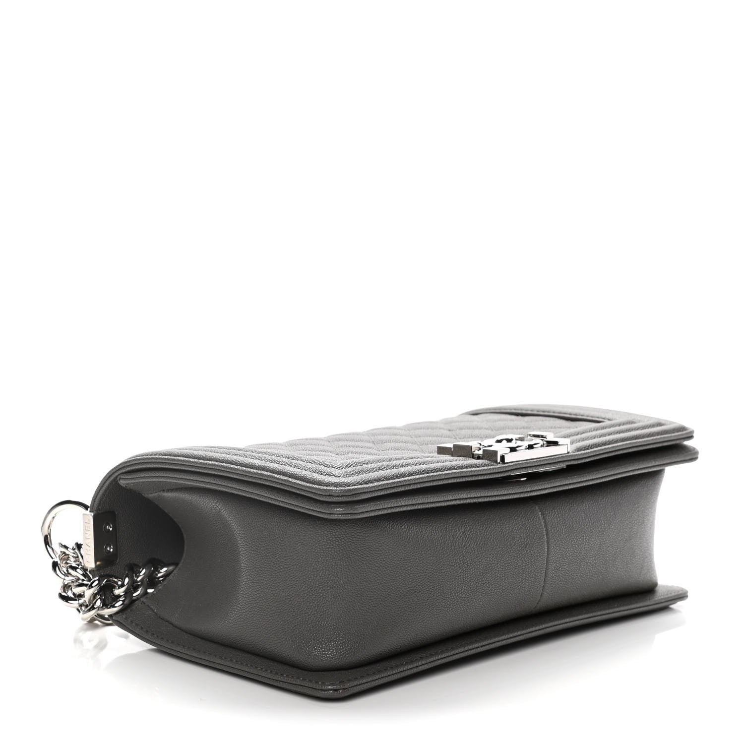 Chanel Caviar Quilted Medium Boy Flap Grey 4 of 12