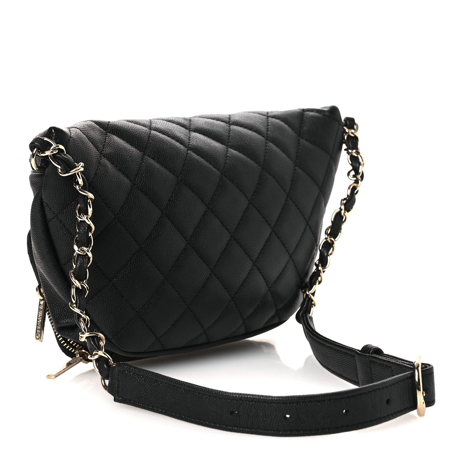 Chanel Caviar Quilted Business Affinity Waist Belt Bag Black 3 of 13