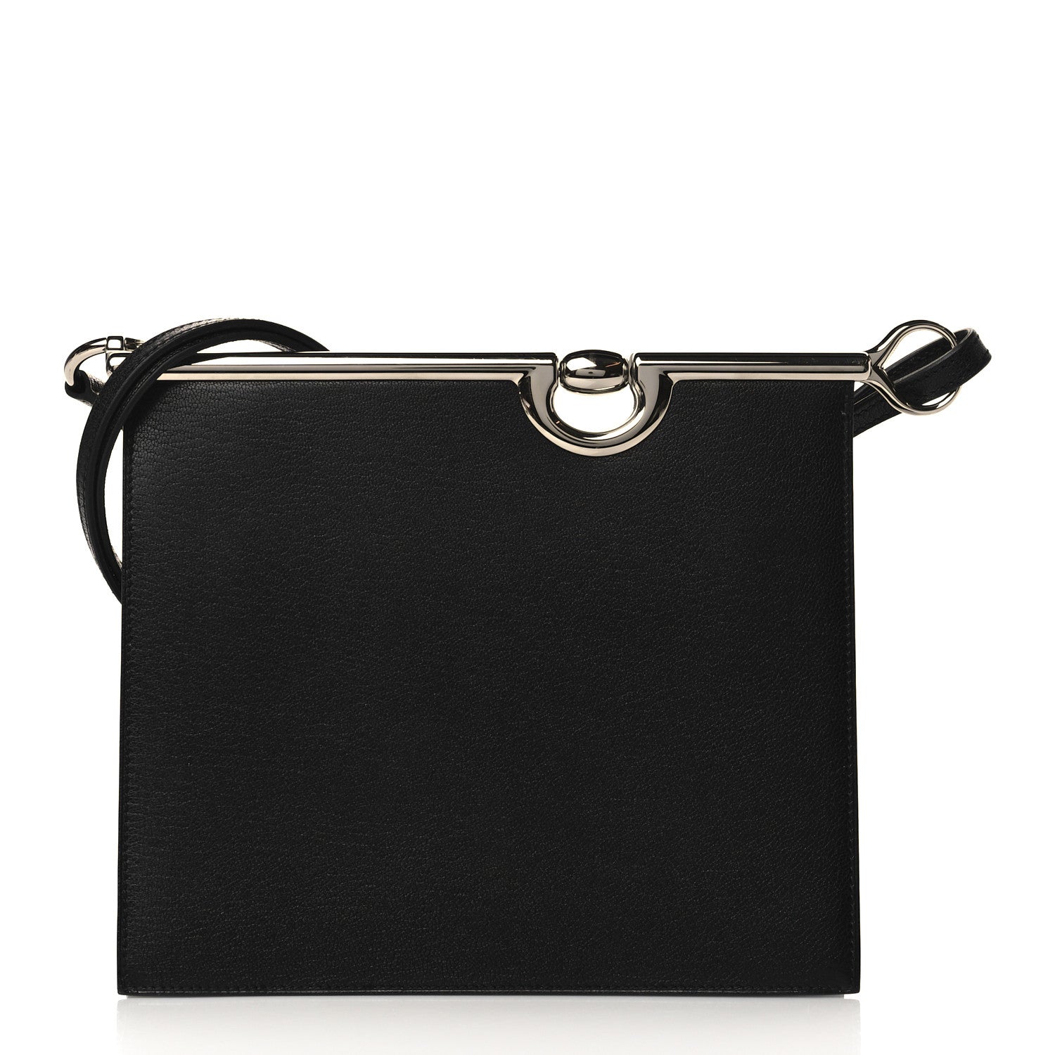 Hermes Chevre Chamkila Mors De Bride Bag Black 1 of 9