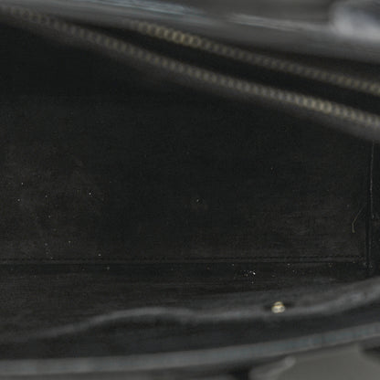 Saint Laurent Calfskin Crocodile Embossed Large Sac De Jour Carryall Black 22 of 25