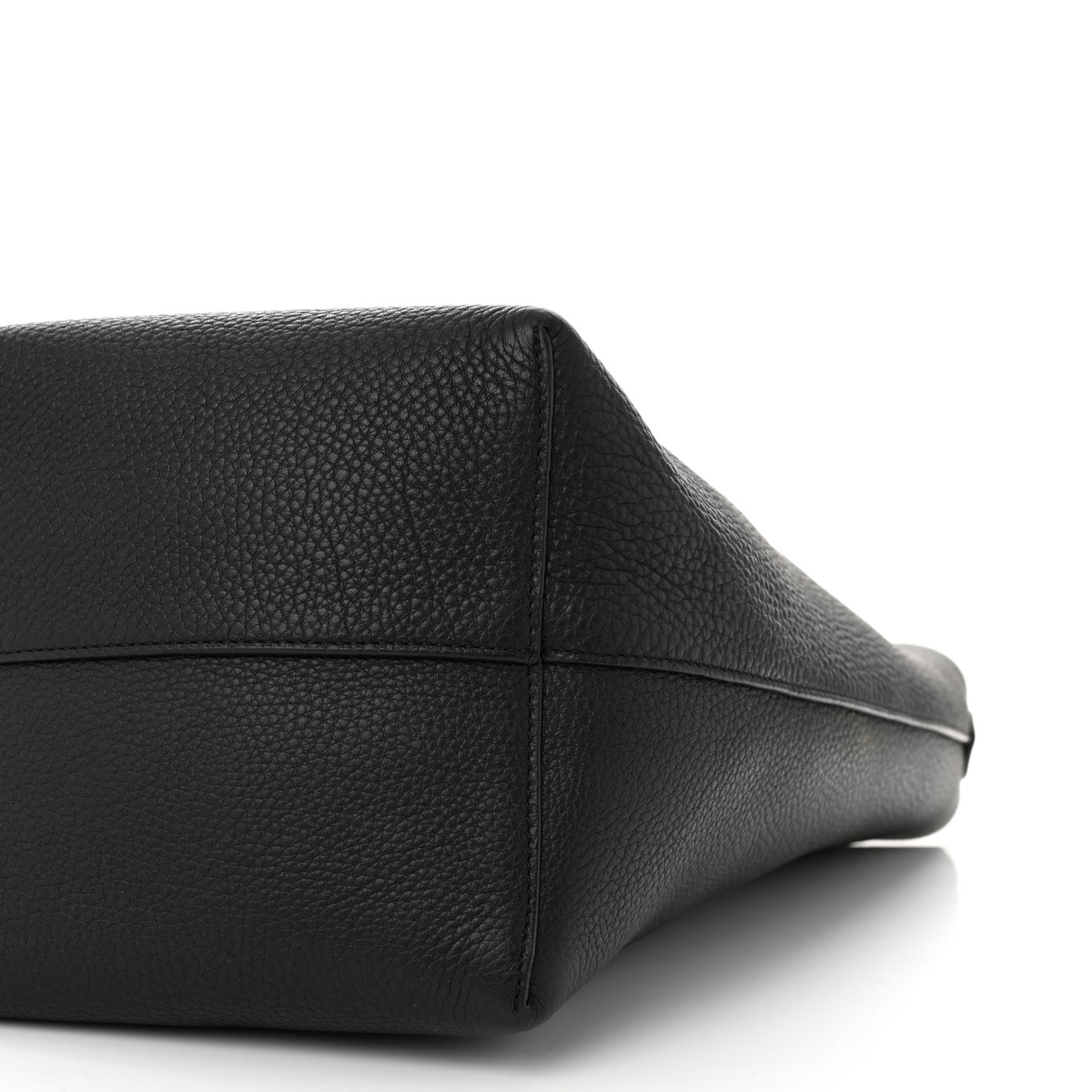 Grained Calfskin Medium N/S Park Tote Black