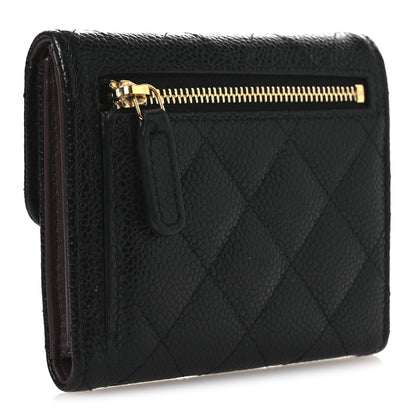 Chanel Caviar Quilted Compact Flap Wallet Black 3 of 10
