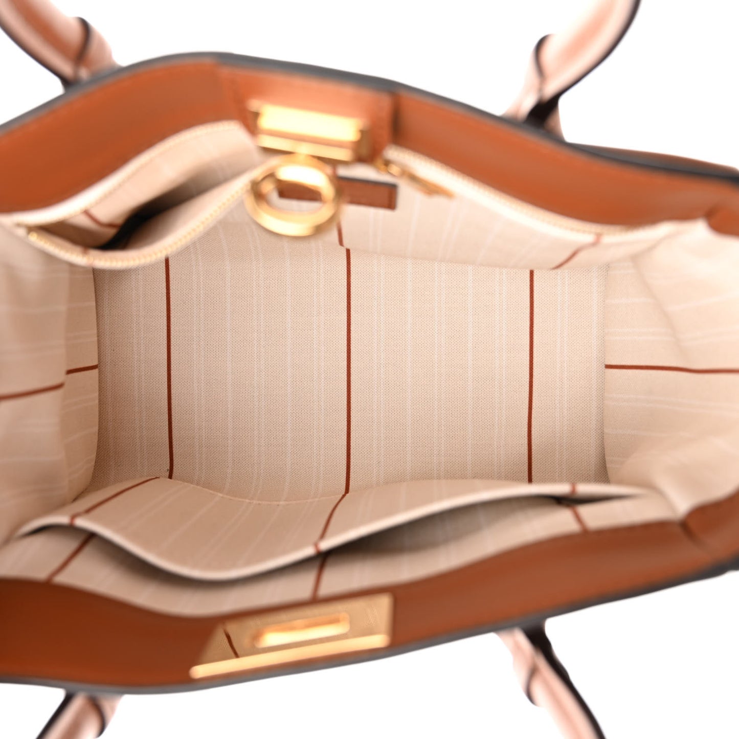 Canvas Calfskin Monogram On My Side PM Caramel Tan