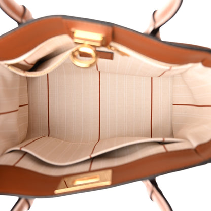 Louis Vuitton Canvas Calfskin Monogram On My Side PM Caramel Tan 5 of 10
