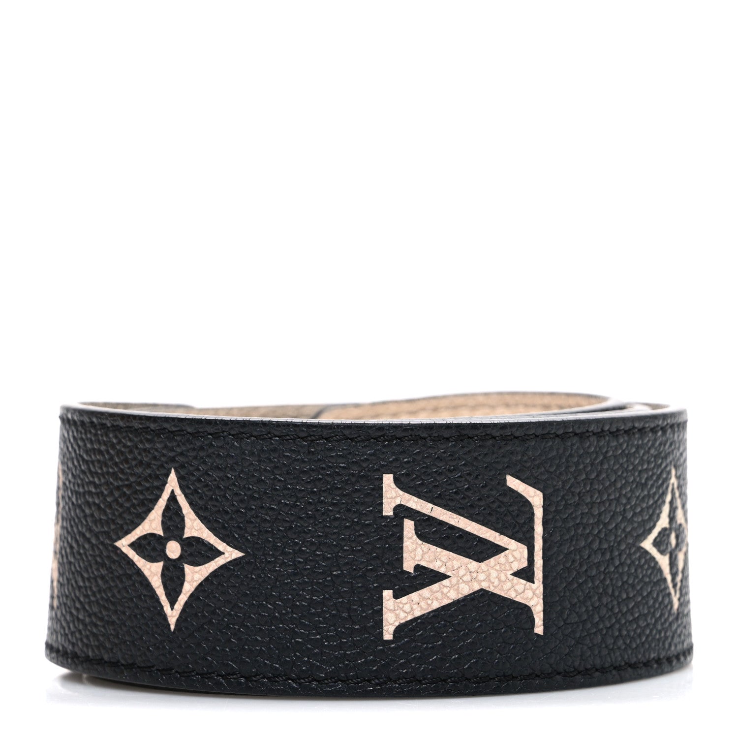 Louis Vuitton Empreinte Monogram Bandouliere Shoulder Strap Black Beige 2 of 4