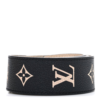 Louis Vuitton Empreinte Monogram Bandouliere Shoulder Strap Black Beige 2 of 4