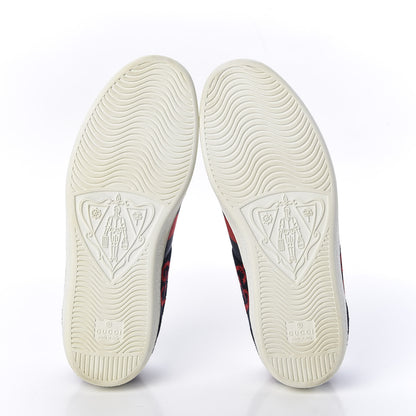 Gucci Covered Wool Big GG Monogram Mens Sneaker 7 Blue Red 5 of 9