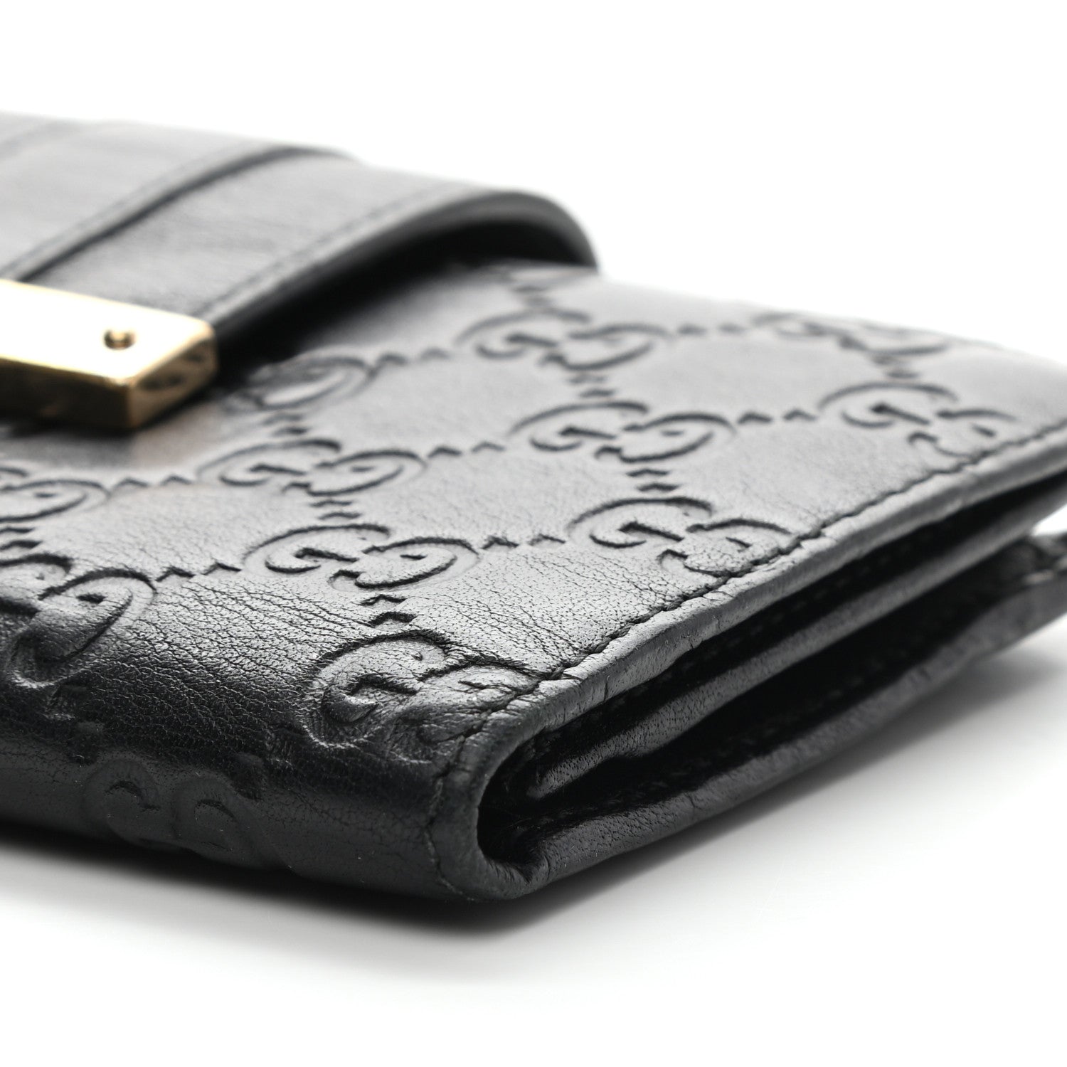 Gucci Guccissima Ladies Web Long Wallet Black 14 of 15