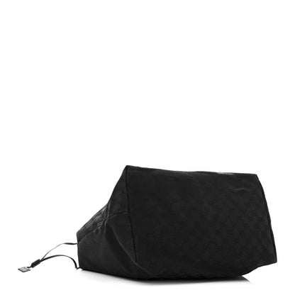 Gucci Monogram Drawstring Tote Black 4 of 12