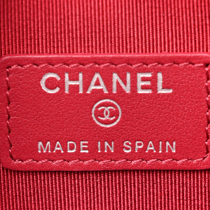 Chanel Caviar Quilted Zip Around Classic Coin Purse Dark Pink 6 of 7