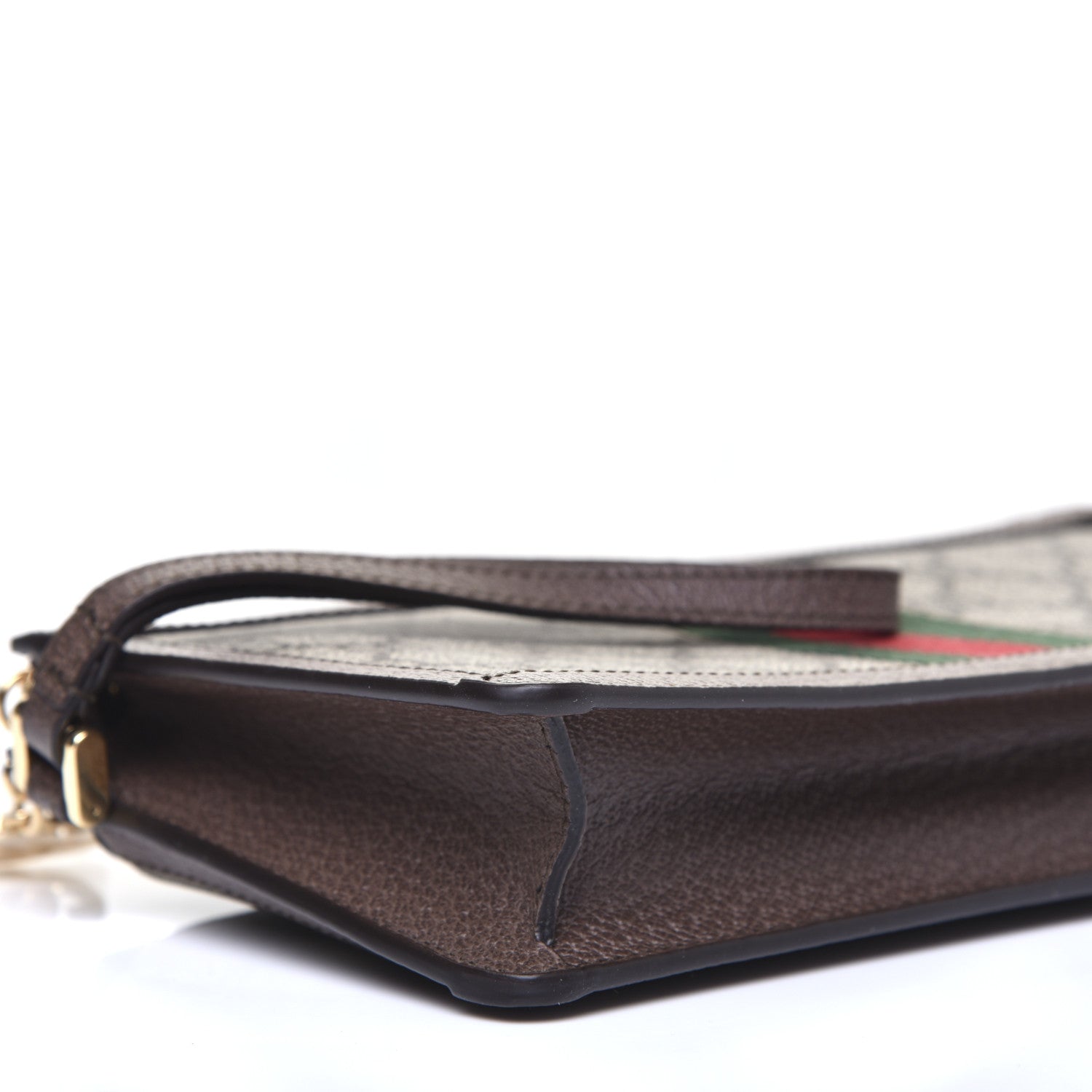 Gucci GG Supreme Monogram Web Ophidia Travel Wristlet Beige New Acero 6 of 10