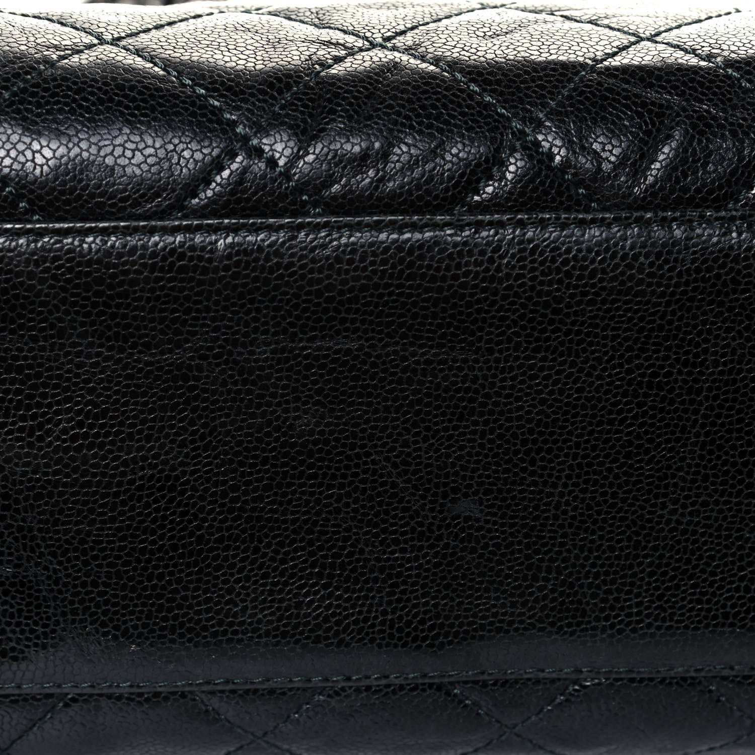 Chanel Crumpled Grained Calfskin Quilted CC Crave Tote Black 15 of 15