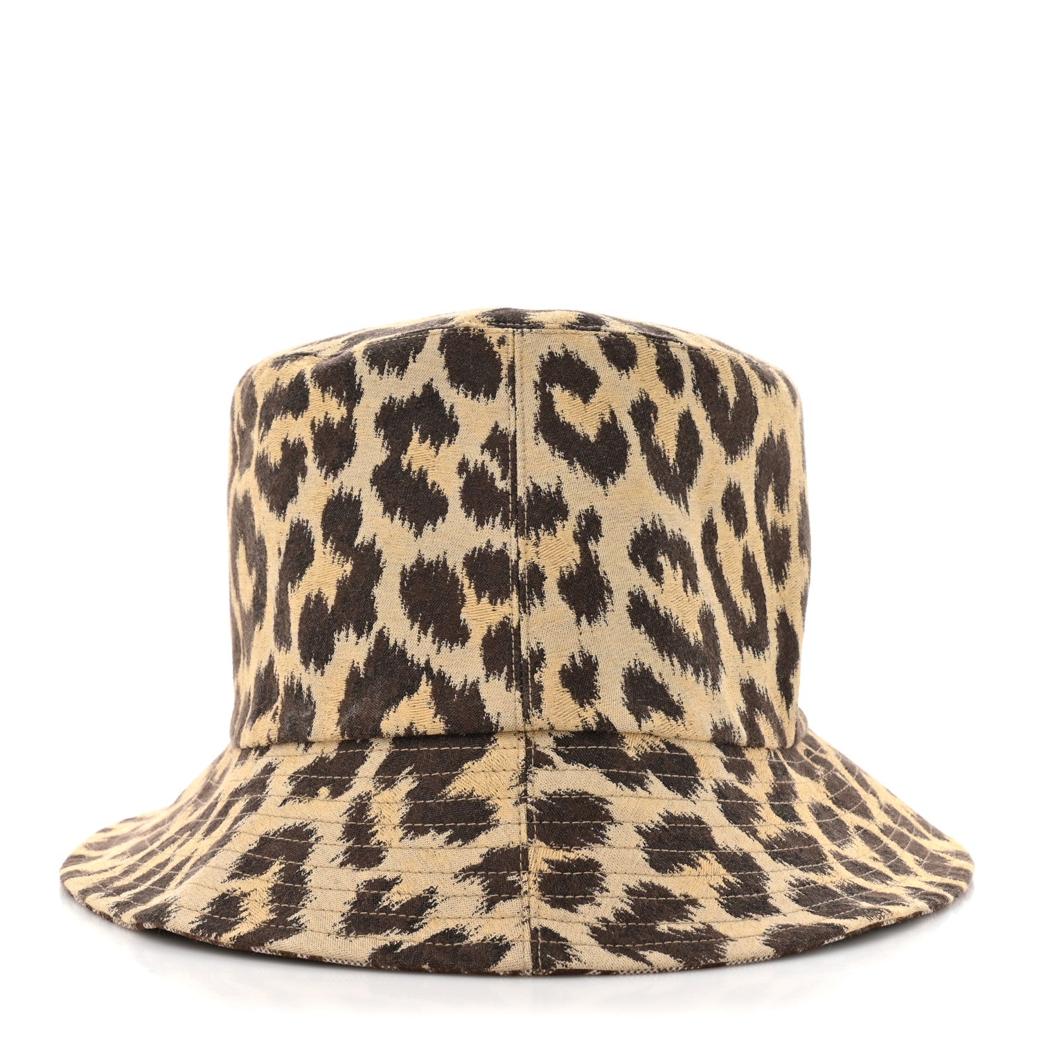 Christian Dior Oblique Leopard Reversible Mizza Bucket Hat Beige 8 of 12