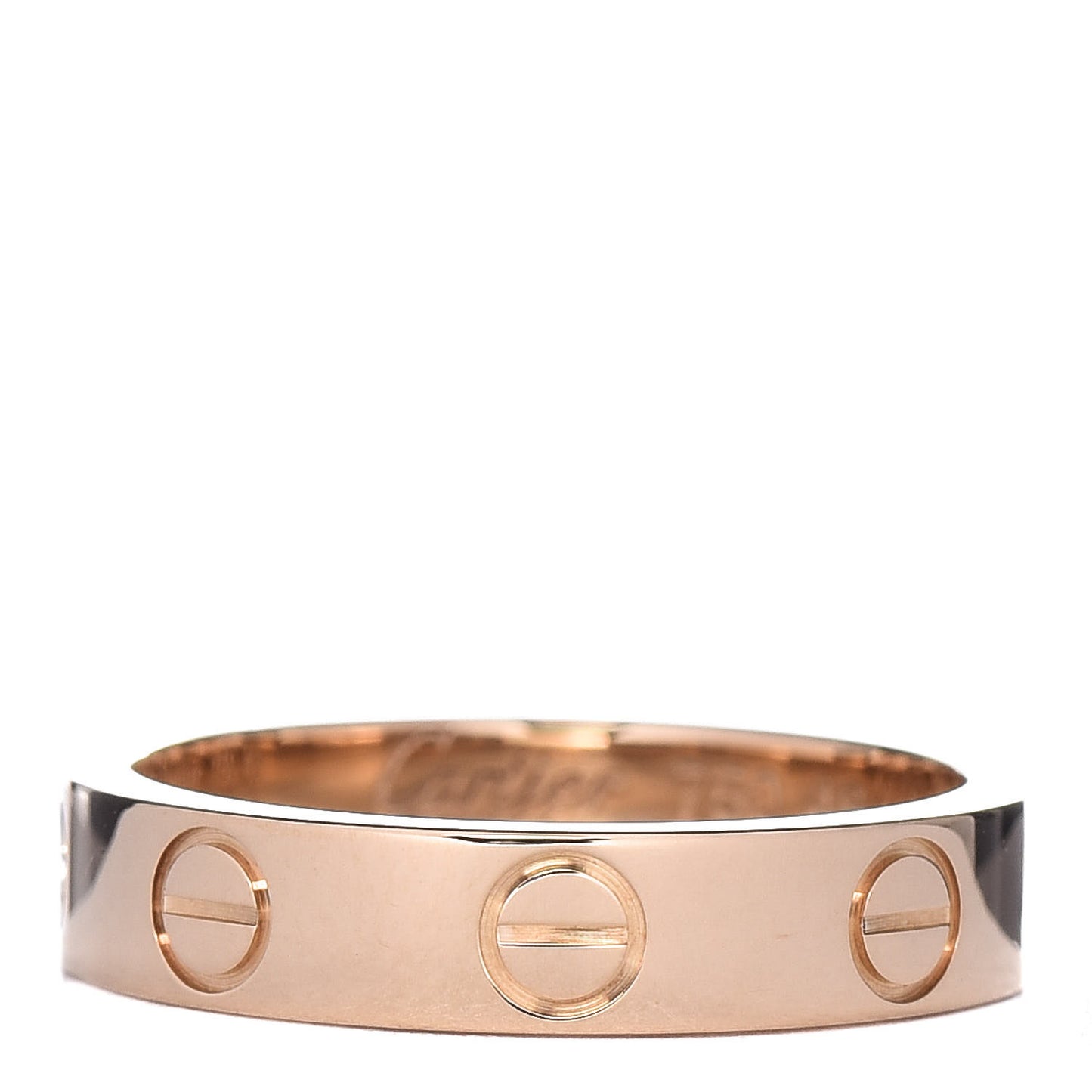 18K Yellow Gold 3.5mm LOVE Wedding Band Ring 46 3.75