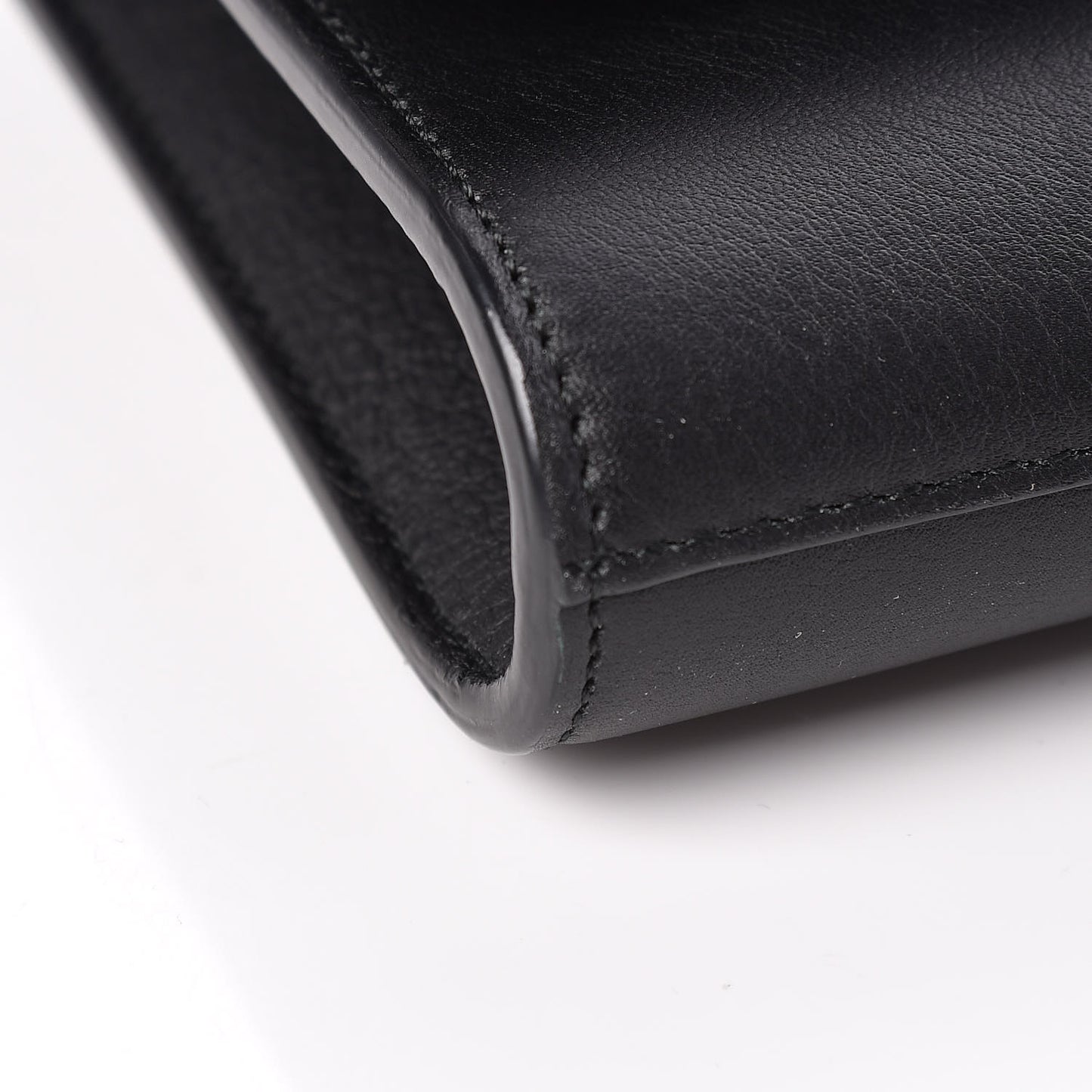Calfskin Classic Y Ligne Clutch Black