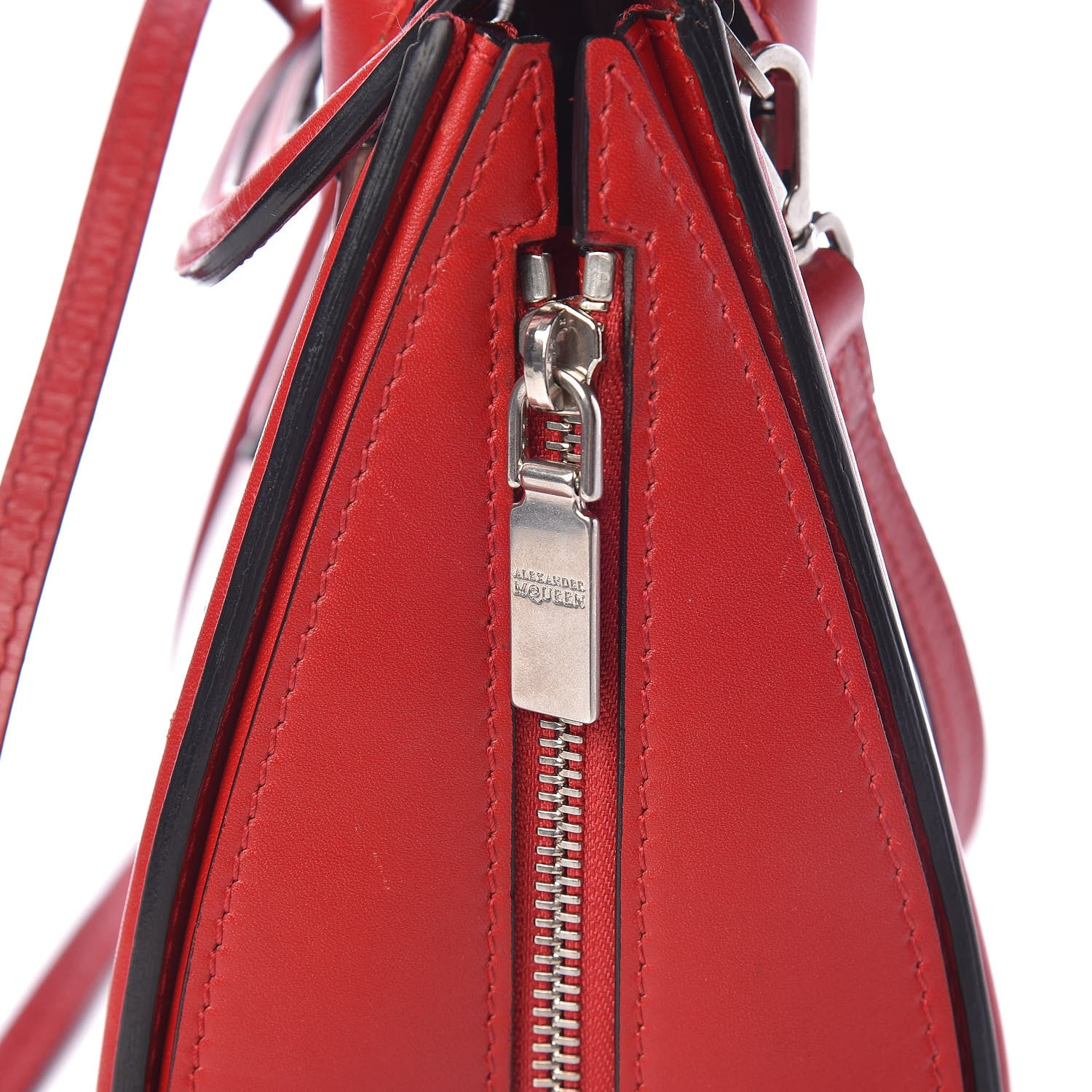 Alexander McQueen Calfskin Mini Heroine Scarlet 22 of 25