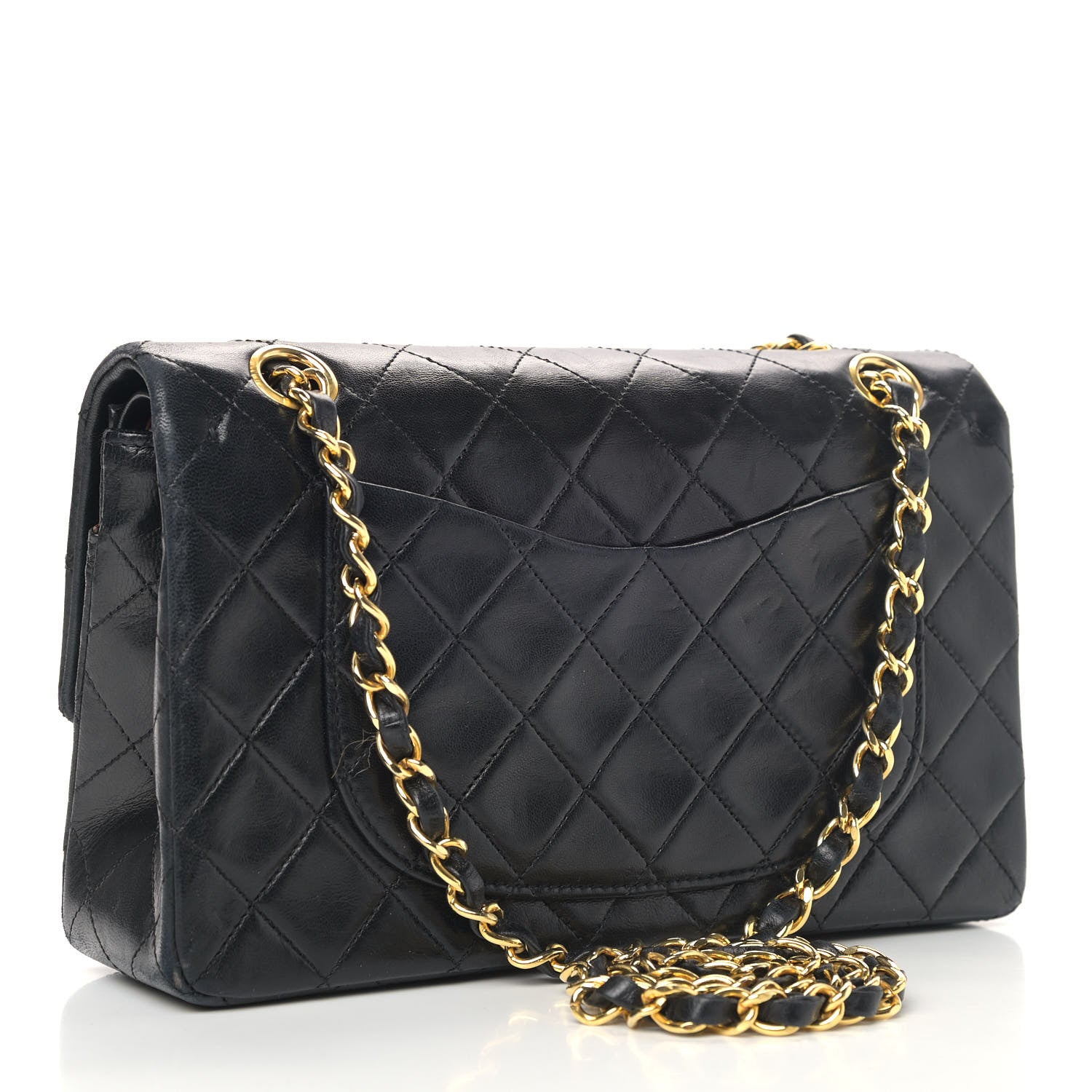 Chanel Lambskin Quilted Small Double Flap Black 2 of 5
