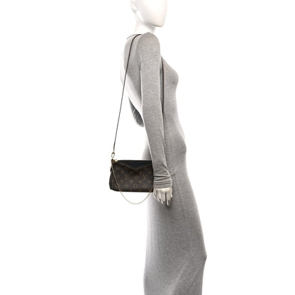 Louis Vuitton Monogram Pallas Clutch Black 2 of 10