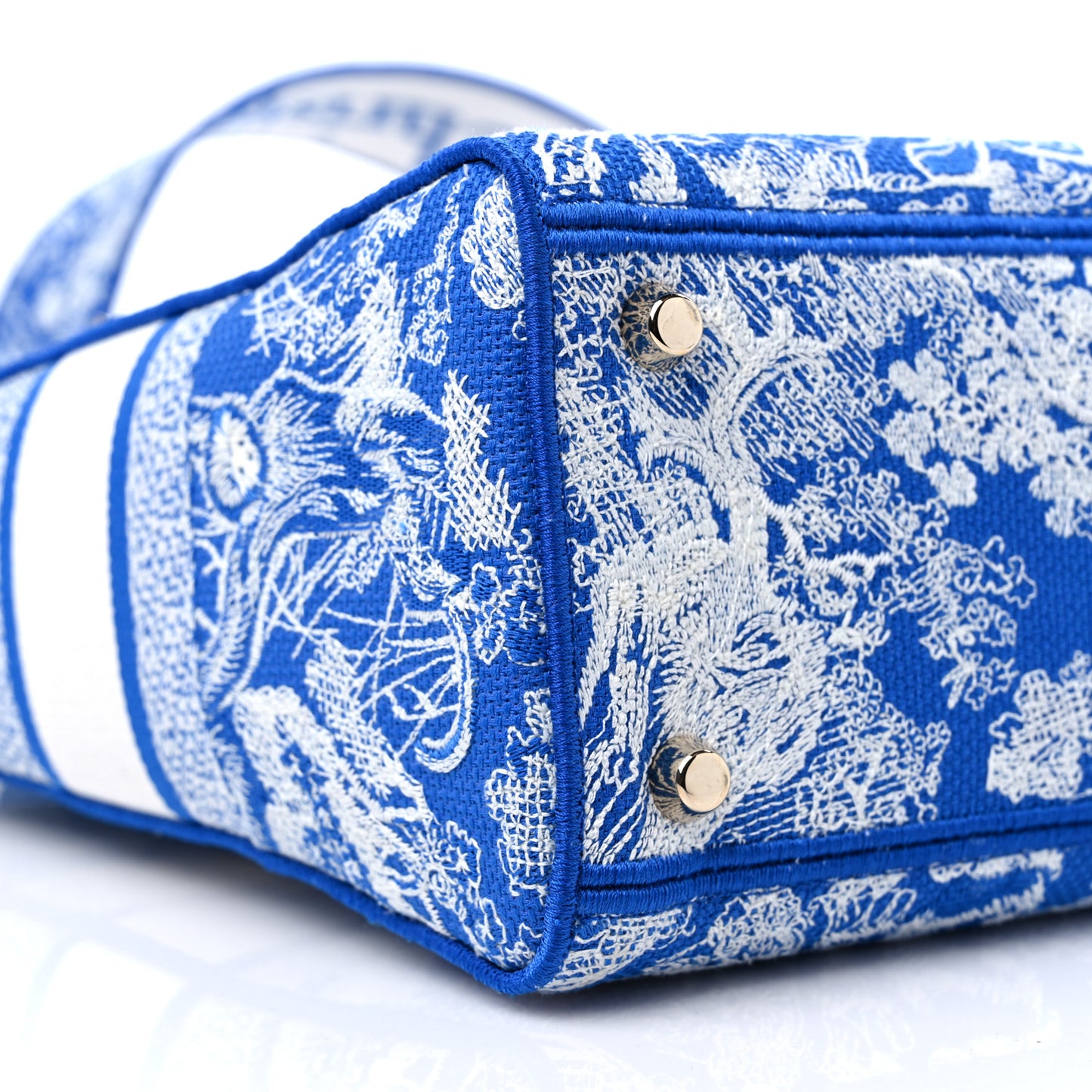 Toile de Jouy Embroidered Large Lady D-Lite Blue