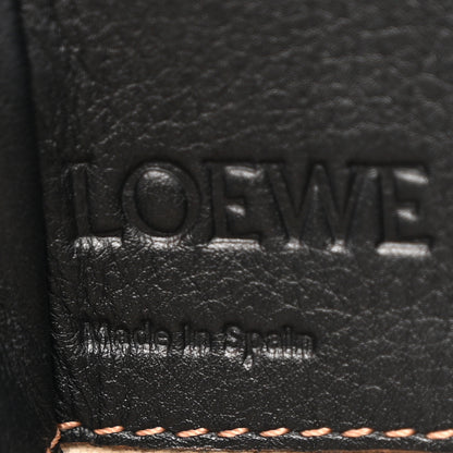Loewe Calfskin Linen Mini Hammock Shoulder Bag Light Oat Black 6 of 13