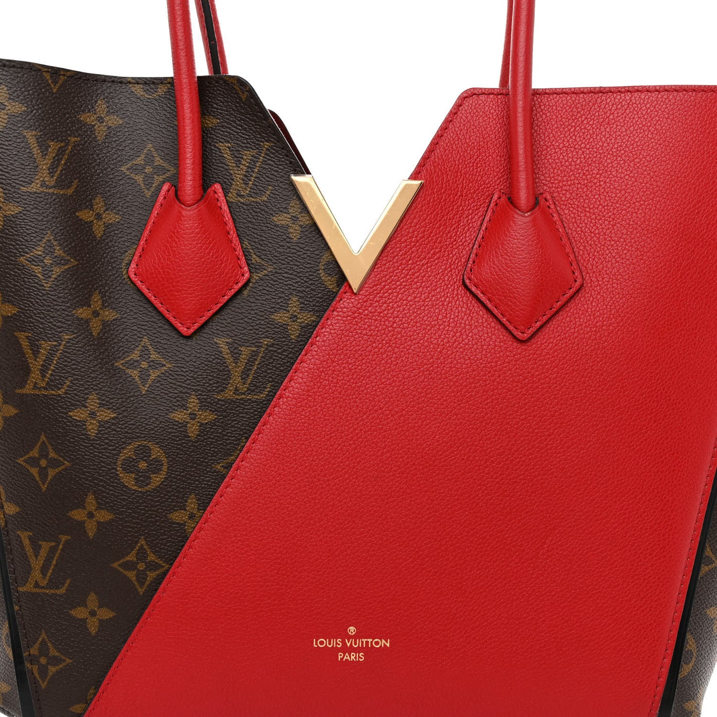 Calfskin Monogram Kimono Tote Cherry
