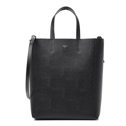 Celine Grained Calfskin Small Vertical Cabas Black 1 of 9