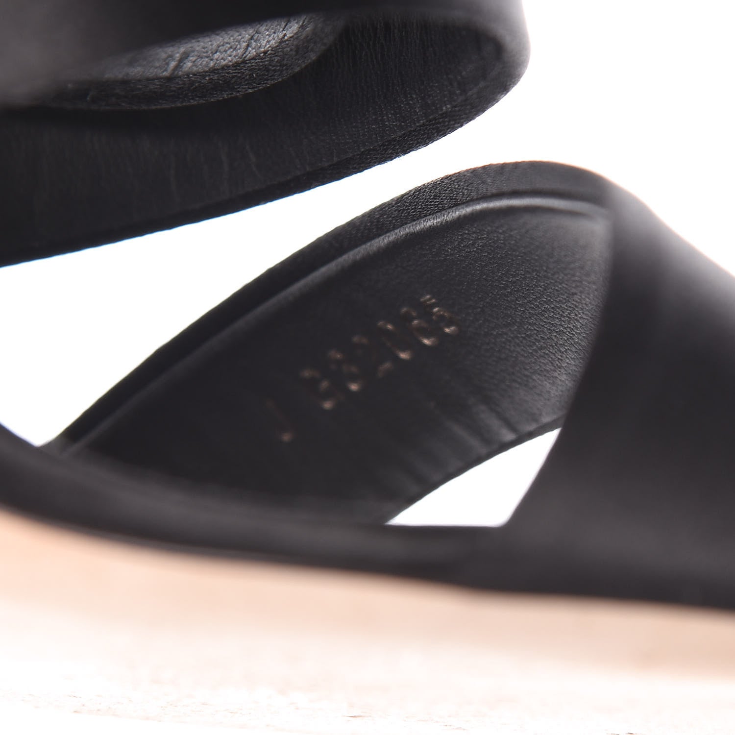 Chanel Satin Crystal Snake Sandals 39 Black 9 of 11