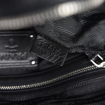 Prada Cervo Shine Bauletto Black 6 of 12
