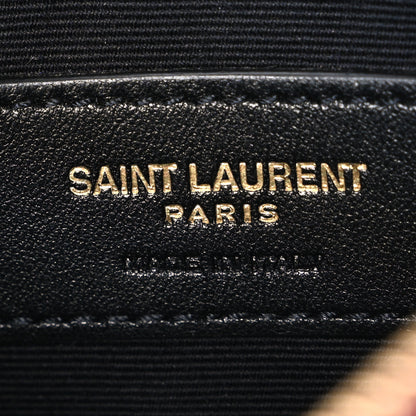 Saint Laurent Grain De Poudre Matelasse Chevron Monogram Bill Pouch Rouge Legion 6 of 7