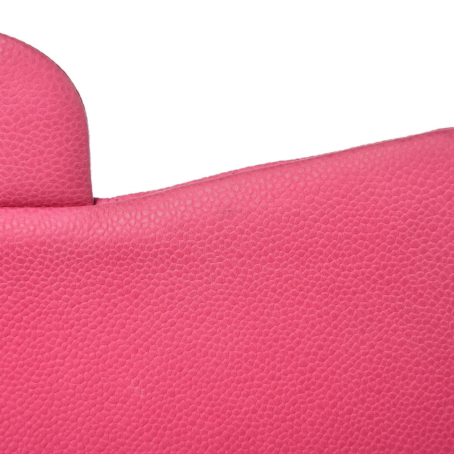 Iridescent Caviar Quilted Jumbo Double Flap Pink