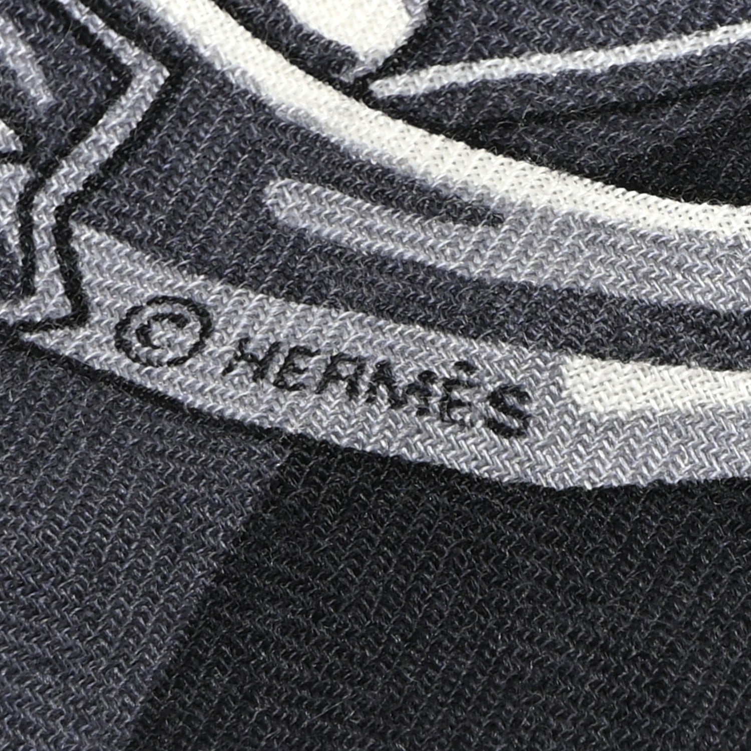 Hermes Cashmere Silk Cheval Punk Scarf 100 5 of 7