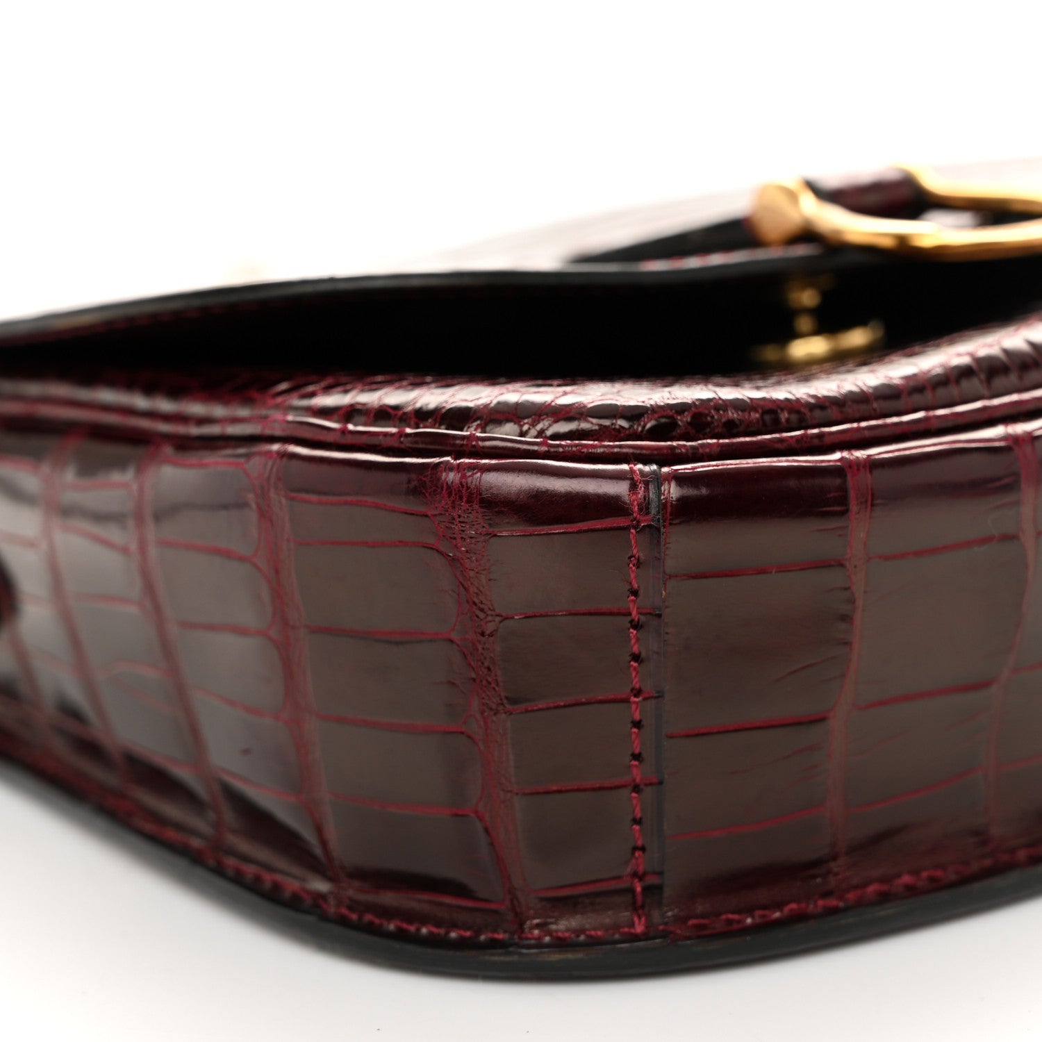 Louis Vuitton Crocodile Saint Cloud GM Burgundy 8 of 13