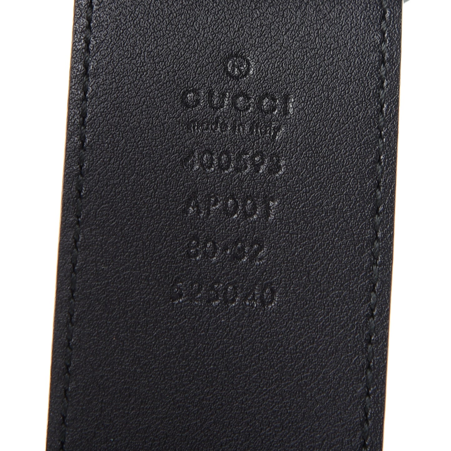 Calfskin Double G 40mm Belt 80 32 Black