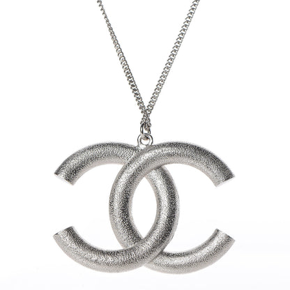 Chanel Crystal CC Necklace Silver 6 of 6