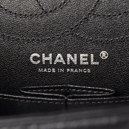 Chanel Aged Calfskin Chevron Quilted 2.55 Reissue 226 Flap Black 6 of 9