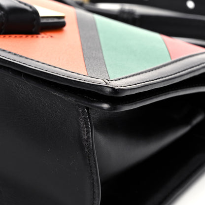 Loewe Calfskin Barcelona Striped Shoulder Bag Multicolor 8 of 15