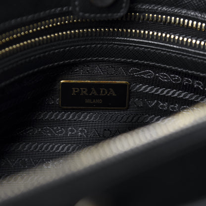 Prada Saffiano Lux Medium Tote Black 10 of 12