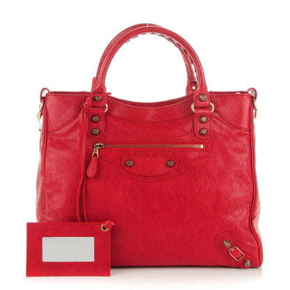 Balenciaga Agneau Giant 12 Rose Gold Hardware Velo Rouge Coquelicot 1 of 9