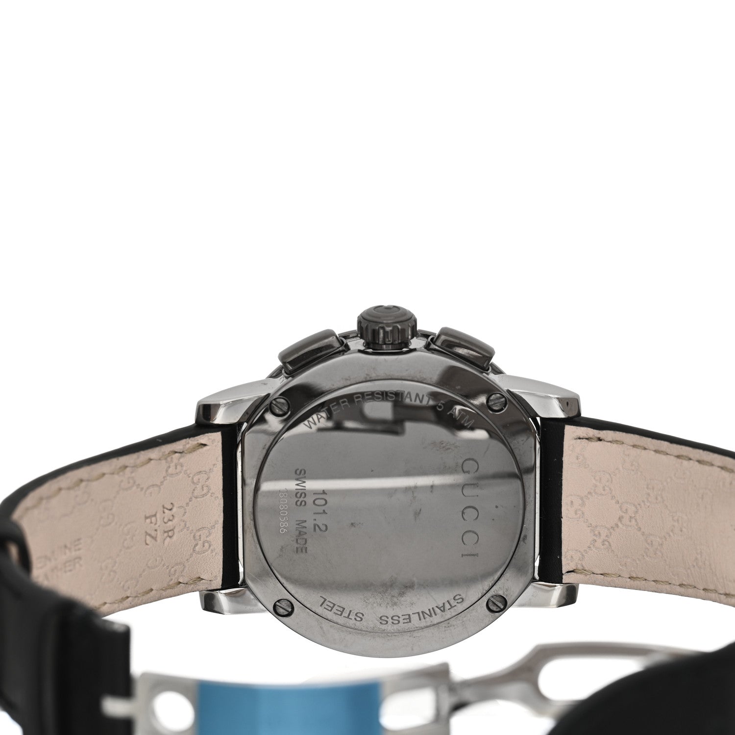 Gucci Stainless Steel Calfskin 44mm G-Chrono Quartz Watch Black 4 of 4